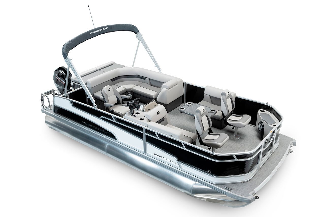 2025 Princecraft Sportfisher 21 2S Black Onyx White Edition