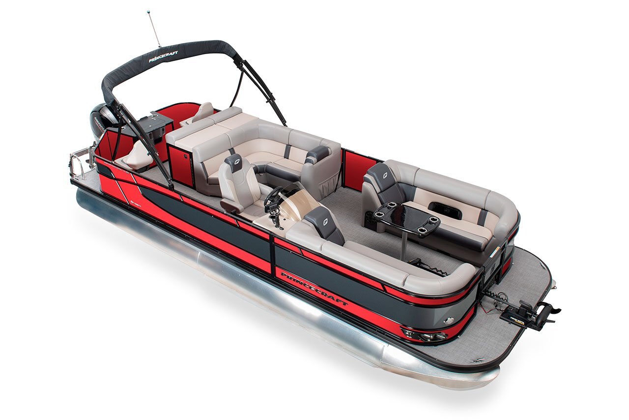 2025 Princecraft Sportfisher LX 25 2RS Ruby red Elegance Edition (with grey metallic accent)