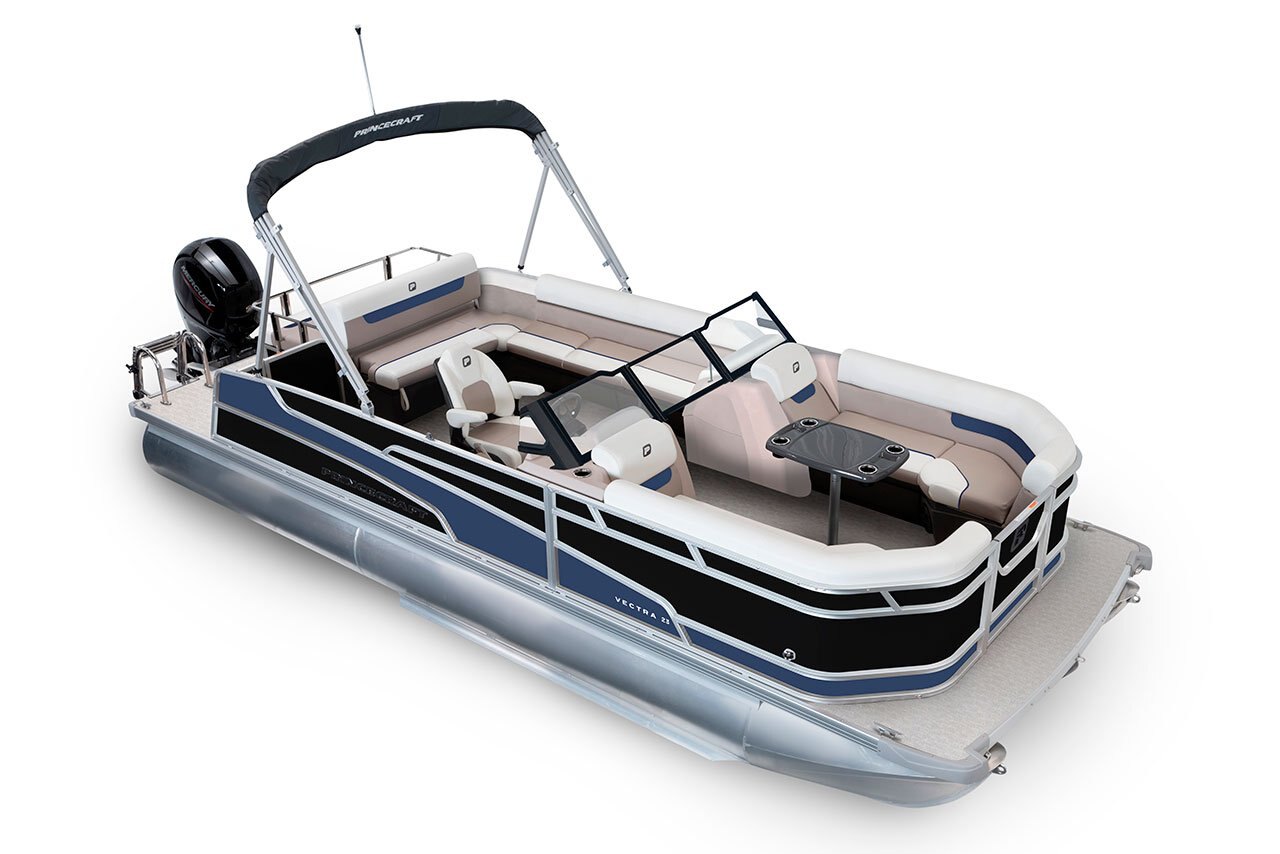 2025 Princecraft Vectra 23 WRL Black Nautical Blue Edition