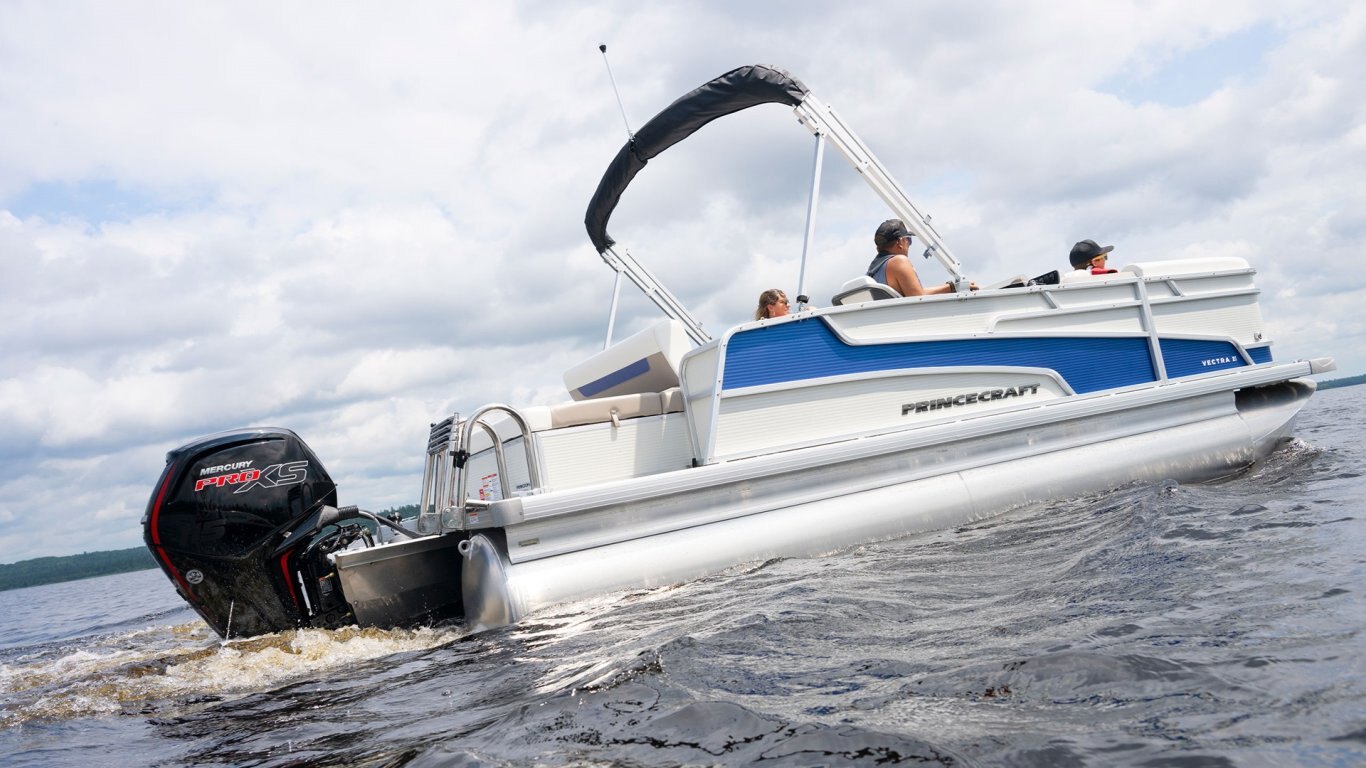 2025 Princecraft Vectra 21 RL Miami harbour Nautical Blue Edition