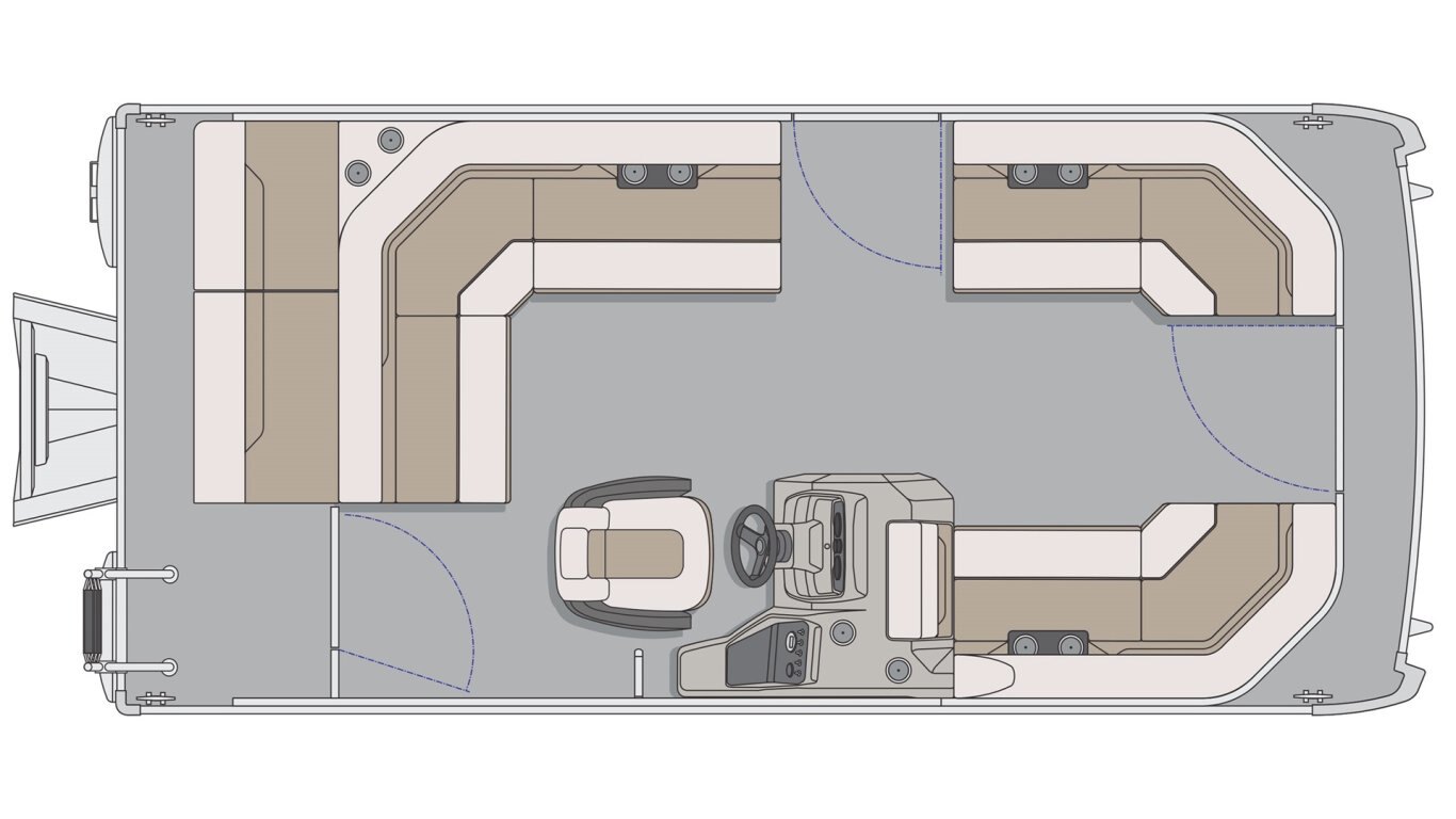 2025 Princecraft Vectra 19 L Ruby red Nautical Blue Edition