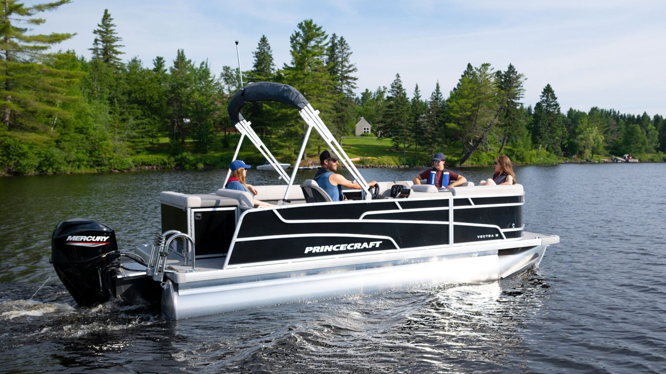 2025 Princecraft Vectra 19 L Pearl grey Nautical Blue Edition