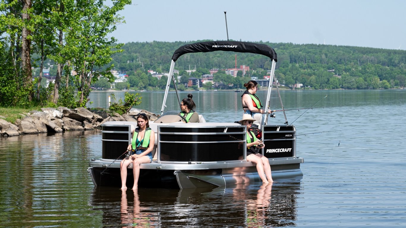 2025 Princecraft Jazz 14 2RS Black Grey metallic graphic package