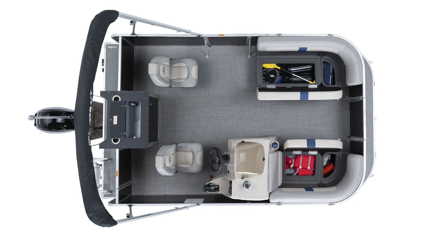 2025 Princecraft Jazz 14 2RS Classic blue Grey metallic graphic package