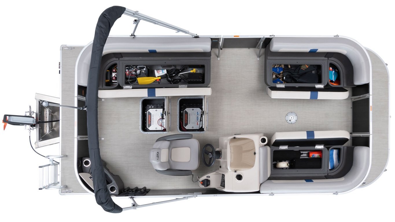 2025 Princecraft Brioe 19 Classic blue Grey metallic graphic package