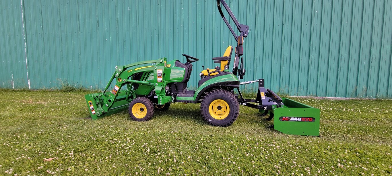 John Deere1025R FILB Factory - Installed Loader Backhoe Tractor