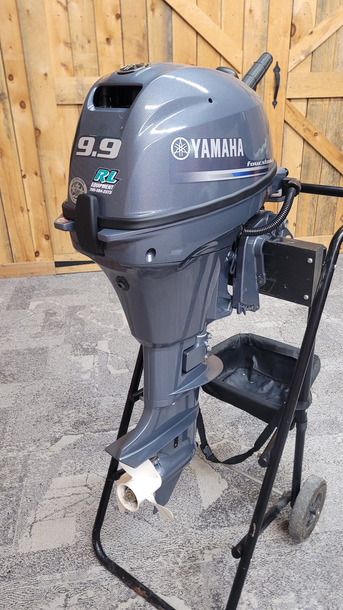 Yamaha F9.9 Portable Bluish Gray Metallic