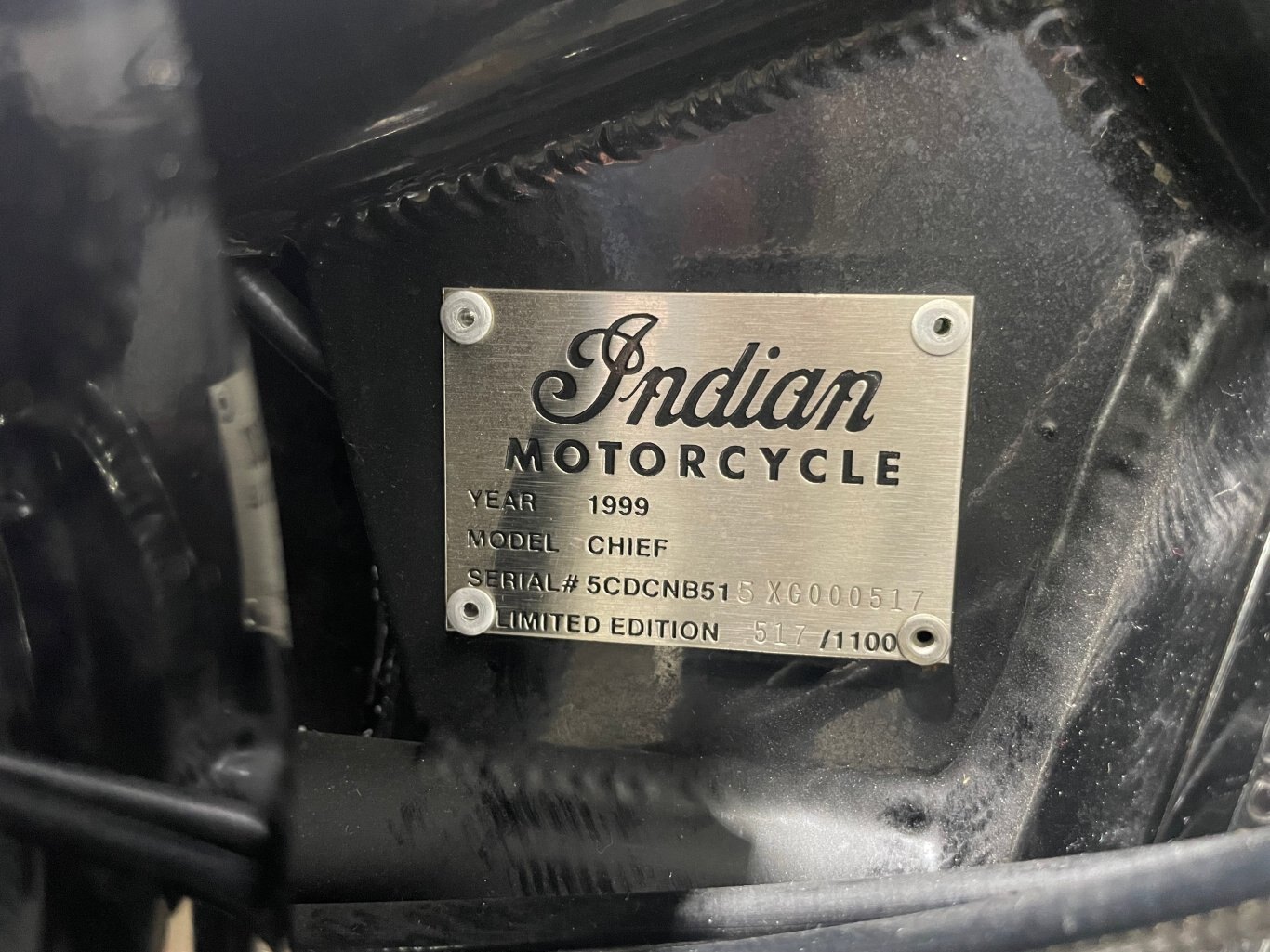 COLLECTORS ALERT 1999 Indian Chief #517 of 1100