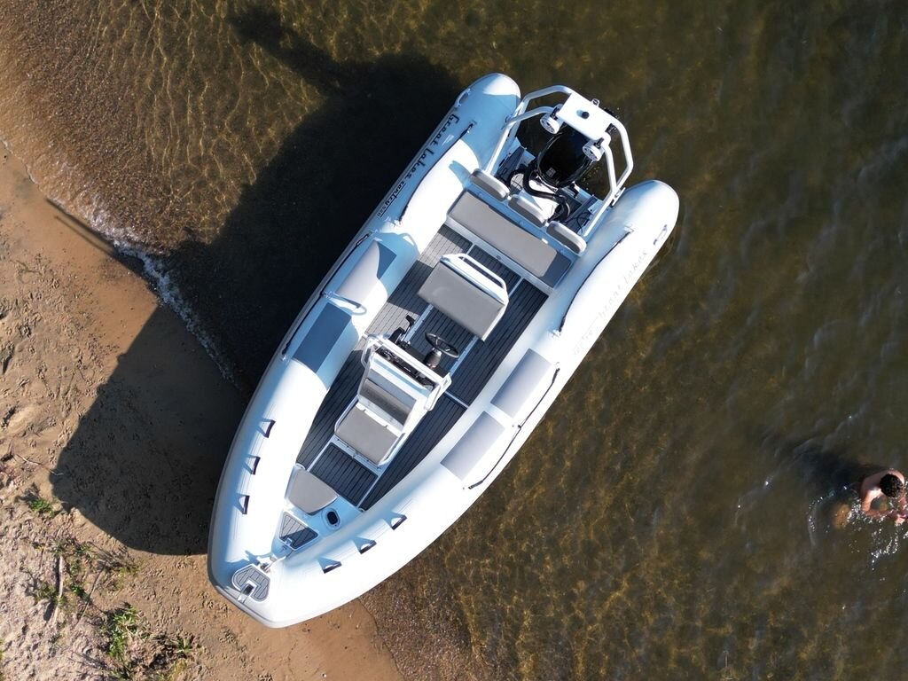 2025 Great Lakes Inflatable Boats GL340BL Console Deluxe