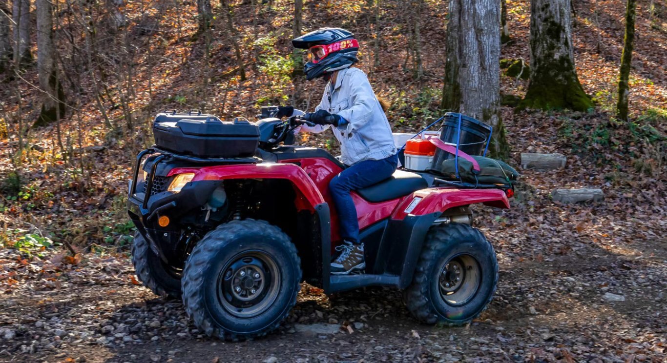 2025 Honda Rancher TRX420 Black Forest Green