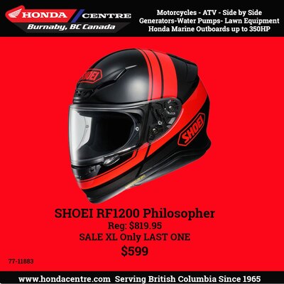 Shoei RF1200 Philosopher Red/Black XL