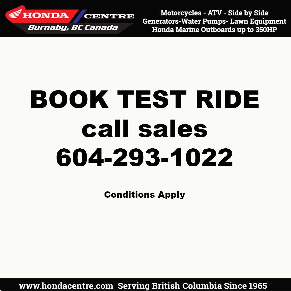 Test Ride Your Honda