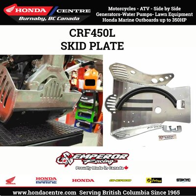 Honda CRF450L Skid Plates fro Emperor Racing