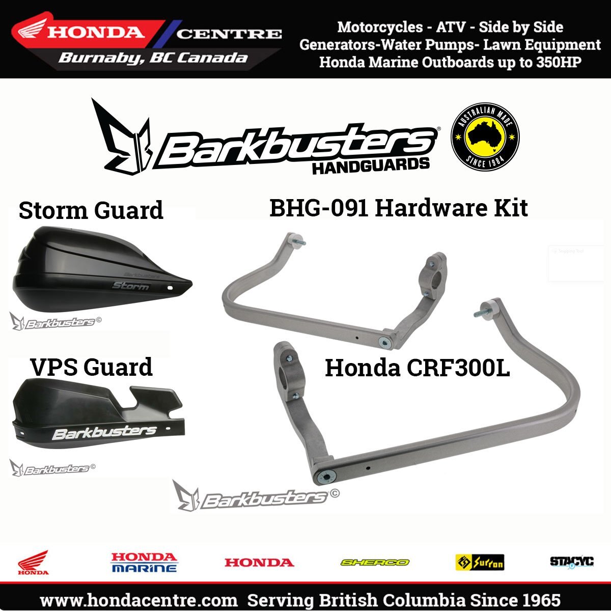 Barkbuster Handguards for Honda CRF300L