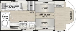 2025 Coachmen Cross Trail Class C Motorhomes 20BH