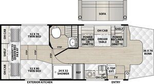 2025 Coachmen Cross Trail Class C Motorhomes 26TB