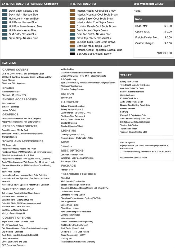 BUILD YOUR 2026 DREAM MALIBU OR AXIS SURFBOAT WITH MALIBU ORDER FORM INITALIZER