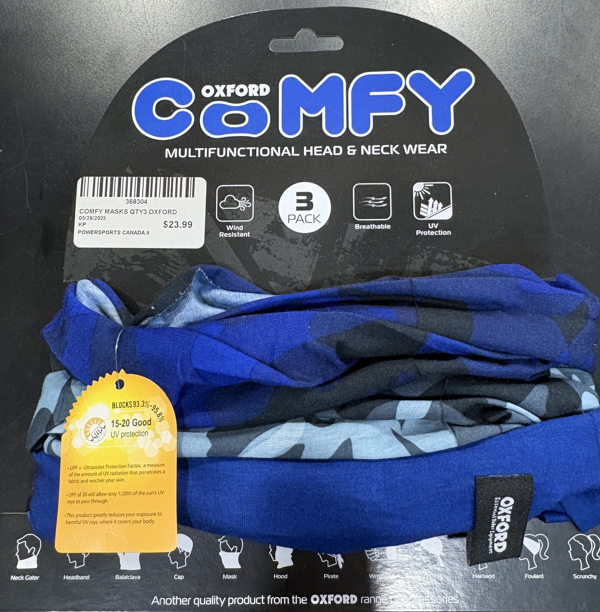 Oxford Comfy Multi Functional Neck Tube