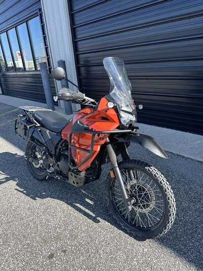 2022 Kawasaki KLR650 PEARL LAVA ORANGE