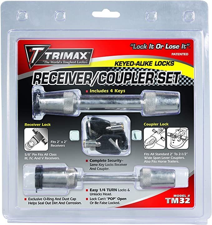 Trimax Keyed Alike Receiver/Coupler Lock