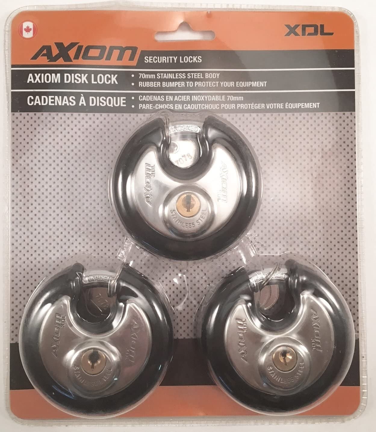 Stainless Steel Axiom Disk Lock