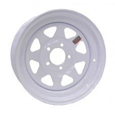 14 5 Bolt White Steel Rim