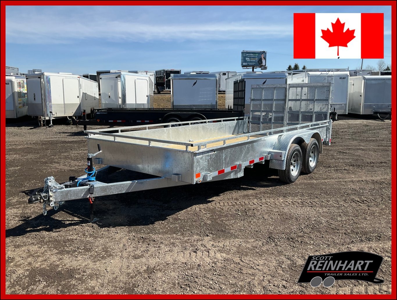 2026 Canada Trailers 82x16 3.5 Ton Galvanized Landscape Trailer