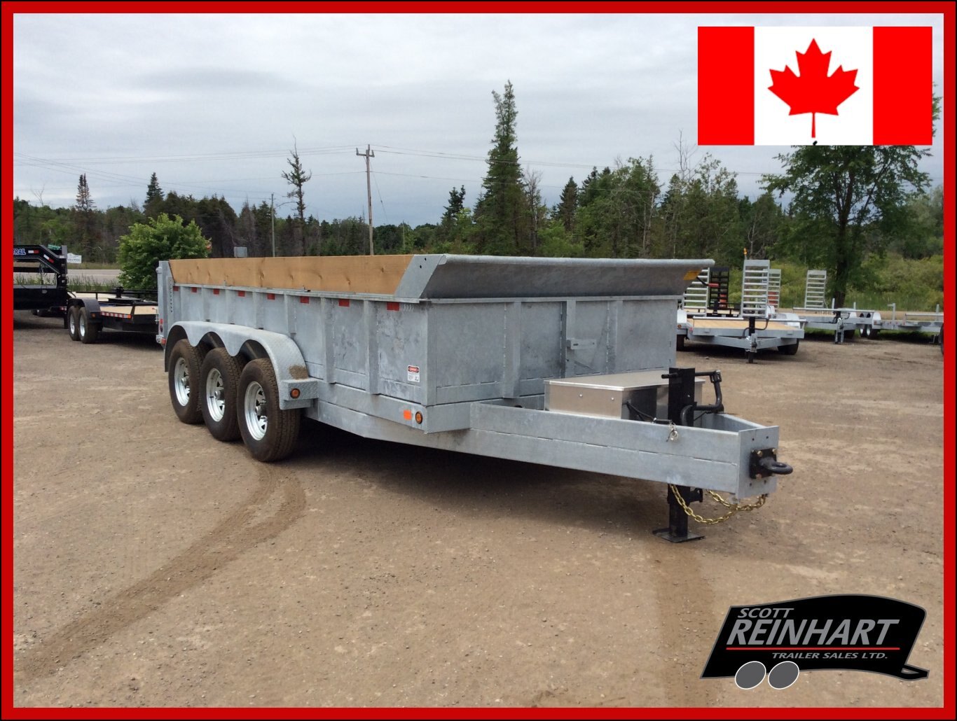 2026 Canada Trailers 83x16 10.5 Ton Galvanized Dump Trailer