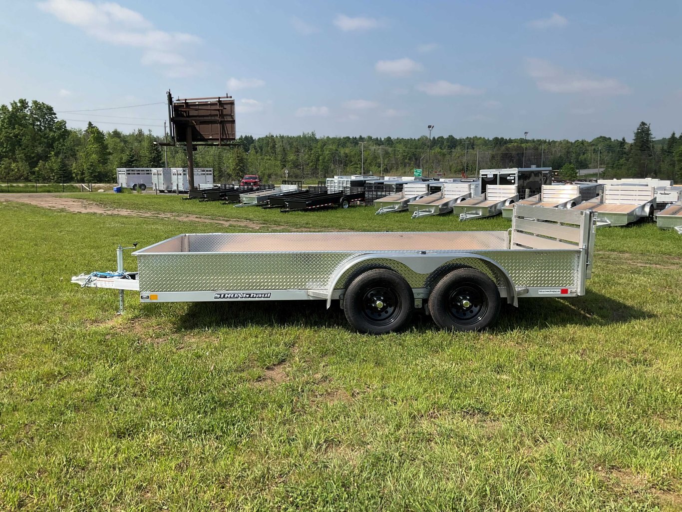 2025 Strong Haul 82x14 All Aluminum 3.5 Ton Landscape Trailer