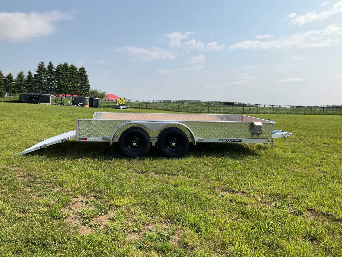 2025 Strong Haul 82x14 All Aluminum 3.5 Ton Landscape Trailer