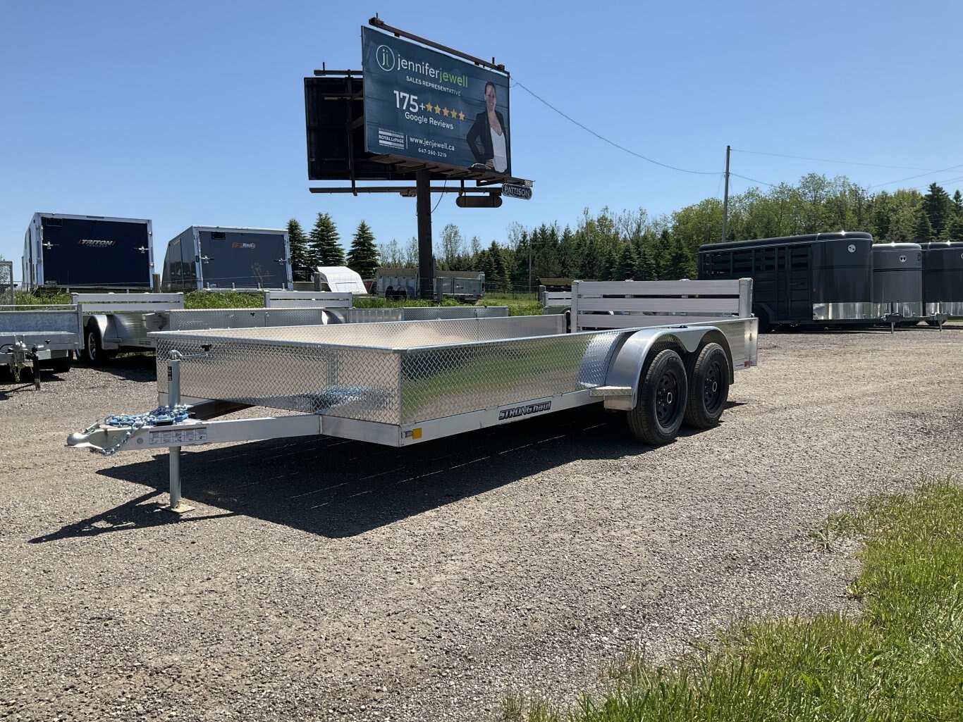 2026 Strong Haul 82x16 3.5 Ton All Aluminum Landscape Trailer