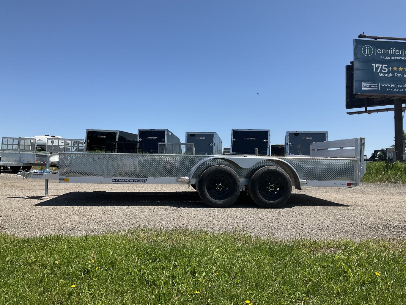 2026 Strong Haul 82x16 3.5 Ton All Aluminum Landscape Trailer