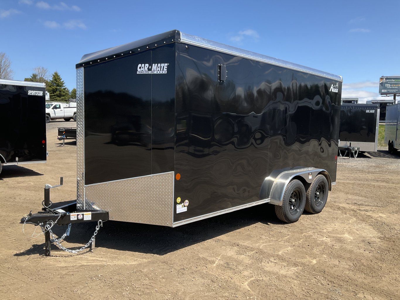 2026 Car Mate Trailers 7x14 Plus V Nose Avalanche HD Cargo Trailer