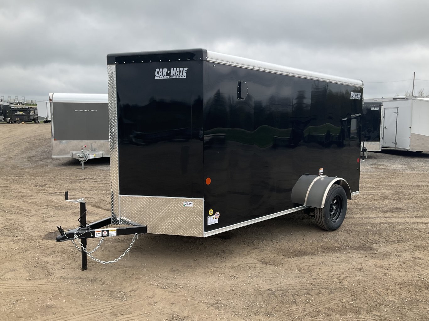 2026 Car Mate Trailers 6x12 Plus V Nose Liberty Sport Cargo Trailer