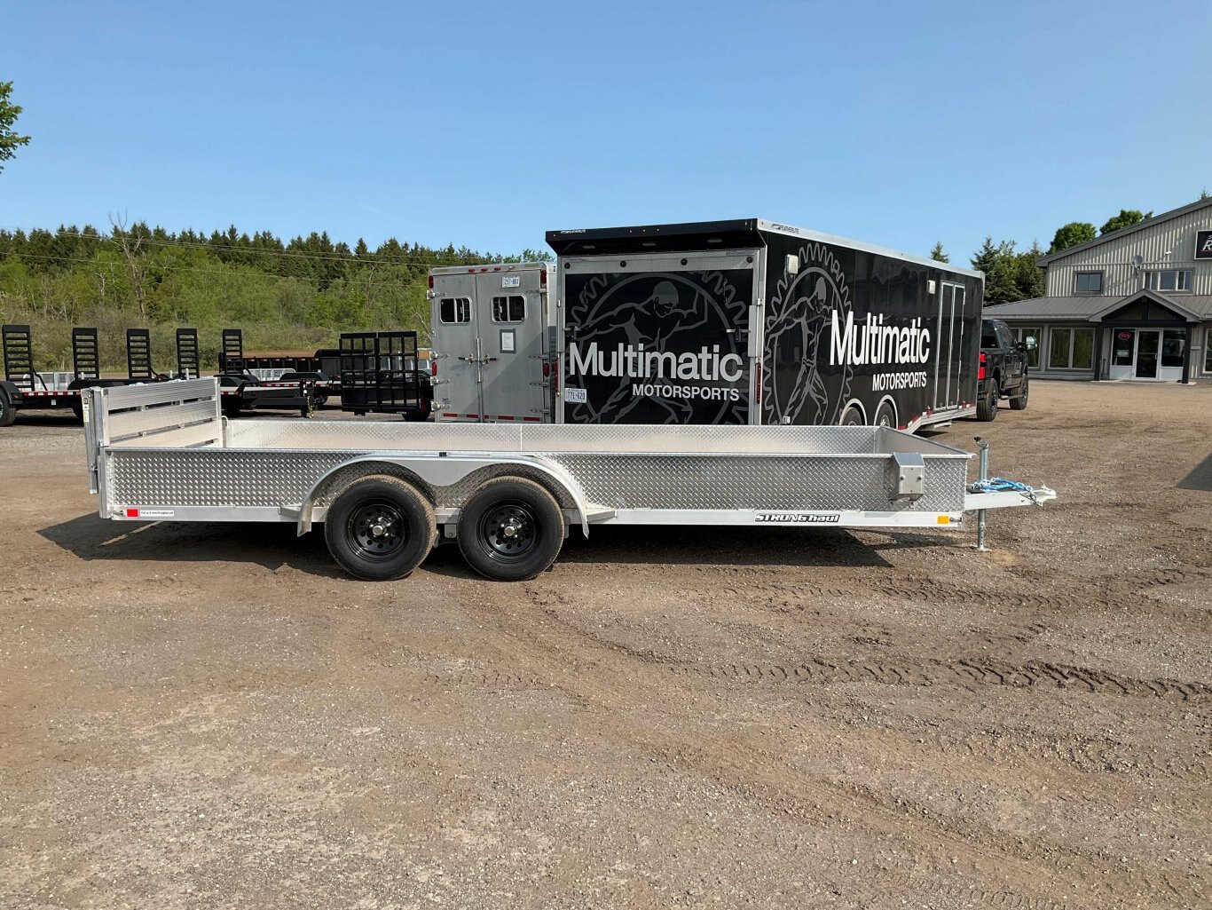 2026 Strong Haul 82x18 3.5 Ton All Aluminum Landscape Trailer