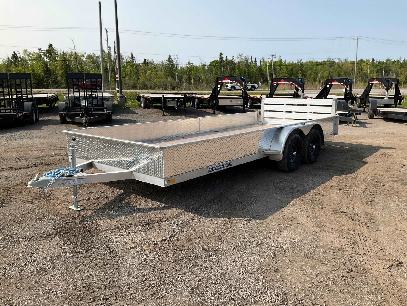 2026 Strong Haul 82x18 3.5 Ton All Aluminum Landscape Trailer