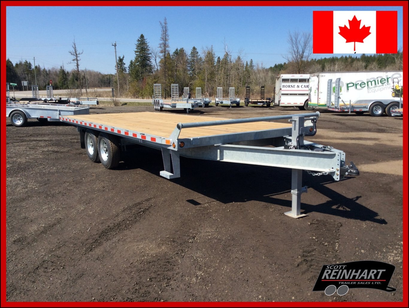 2026 Canada Trailers 8.5x20 7 Ton Galvanized Deckover Equipment Trailer