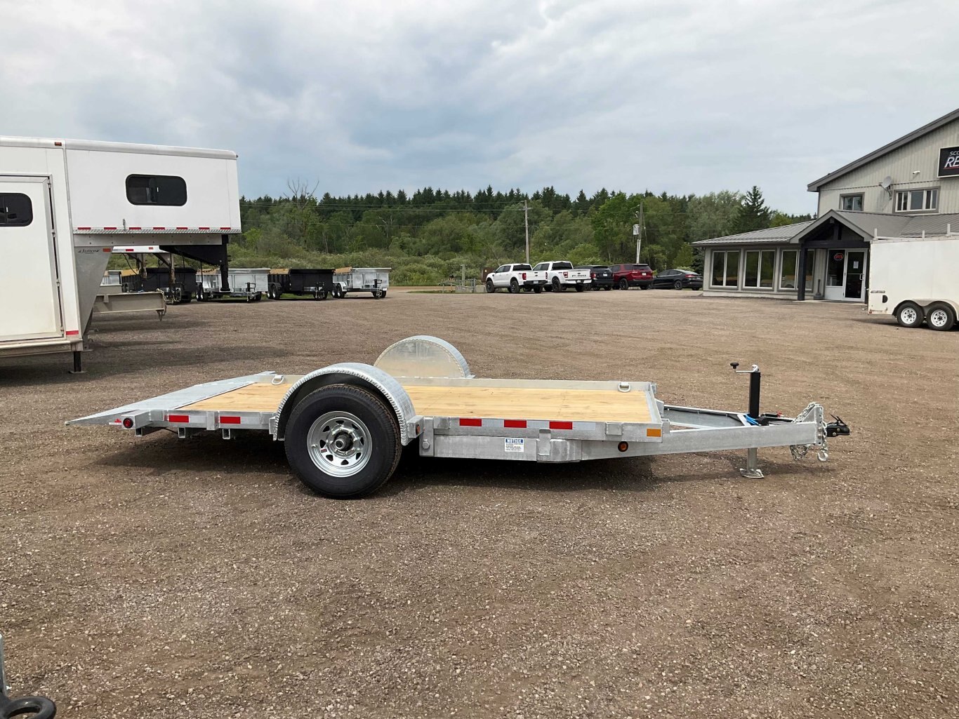 2026 Canada Trailers 6x14 Galvanized Gravity Tilt Trailer
