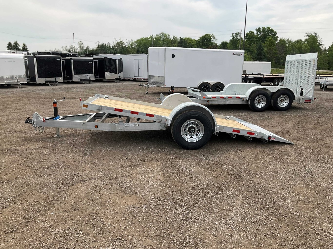 2026 Canada Trailers 6x14 Galvanized Gravity Tilt Trailer