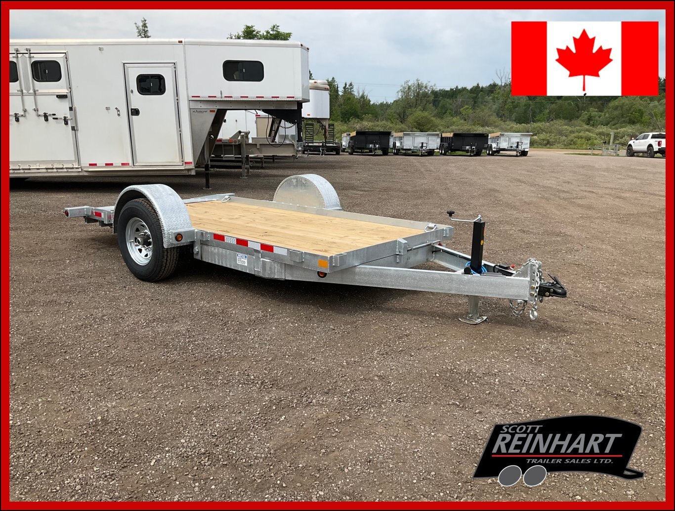 2026 Canada Trailers 6x14 Galvanized Gravity Tilt Trailer