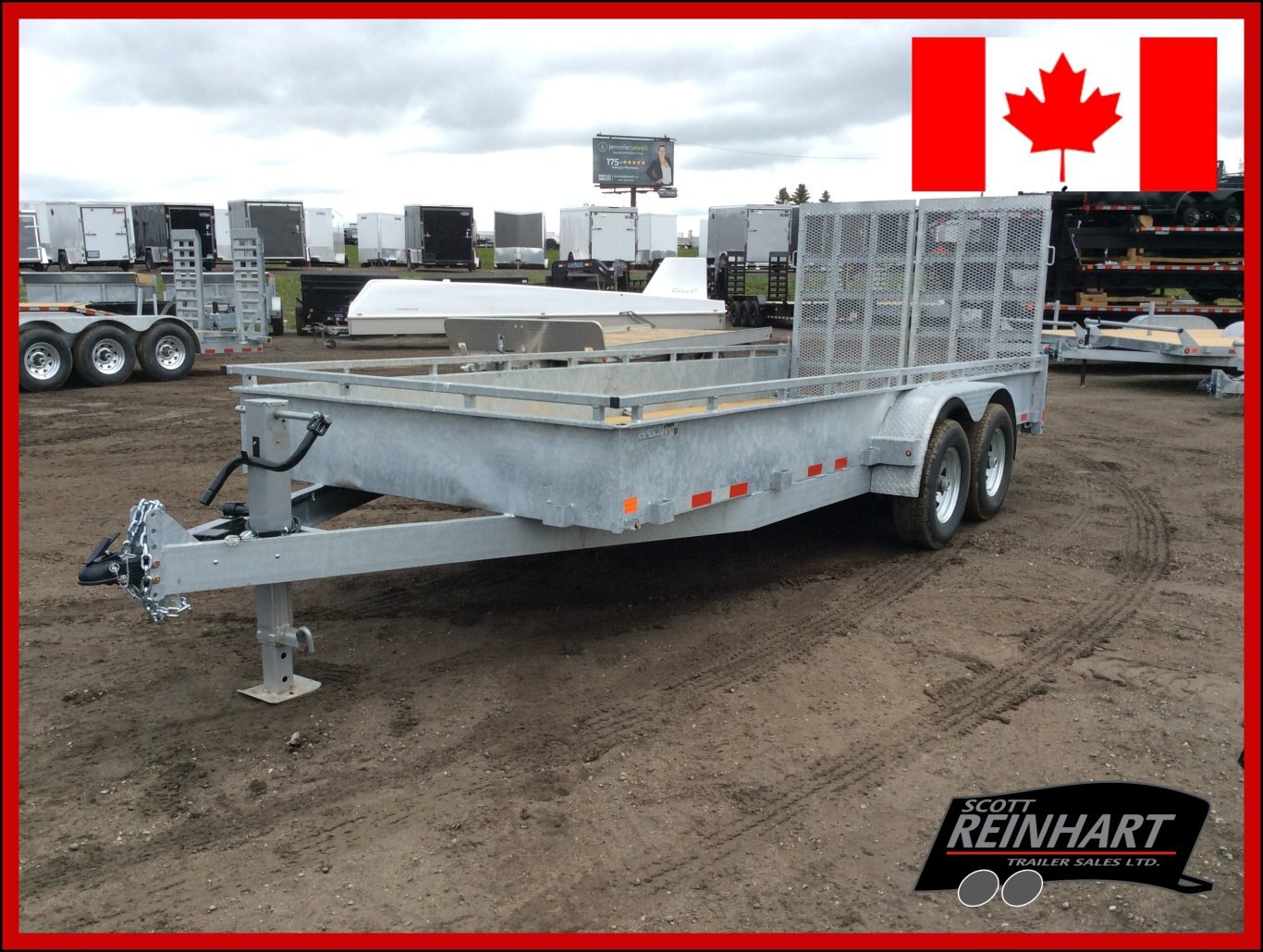 2026 Canada Trailers 82x18 5 Ton Galvanized Landscape Trailer