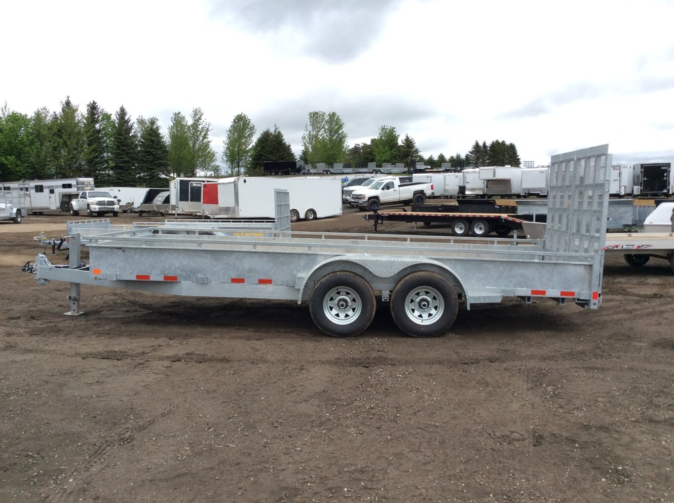 2026 Canada Trailers 82x18 5 Ton Galvanized Landscape Trailer