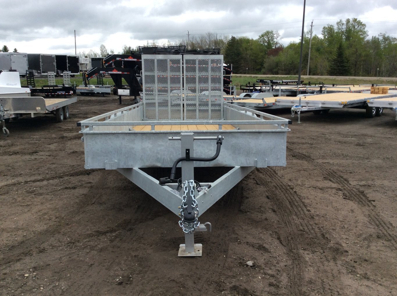 2026 Canada Trailers 82x18 5 Ton Galvanized Landscape Trailer