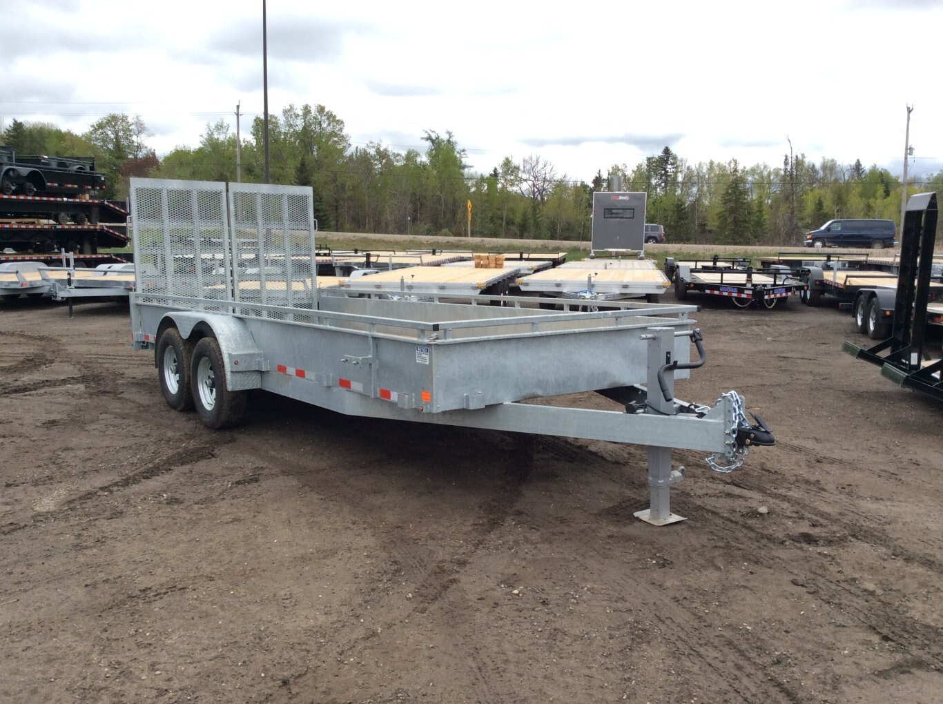 2026 Canada Trailers 82x18 5 Ton Galvanized Landscape Trailer