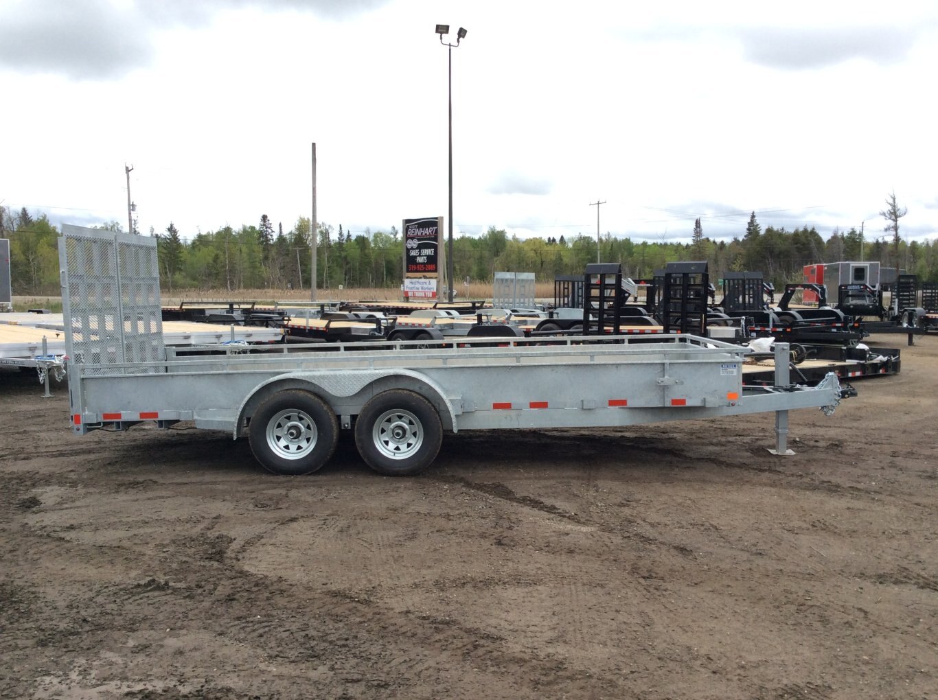 2026 Canada Trailers 82x18 5 Ton Galvanized Landscape Trailer