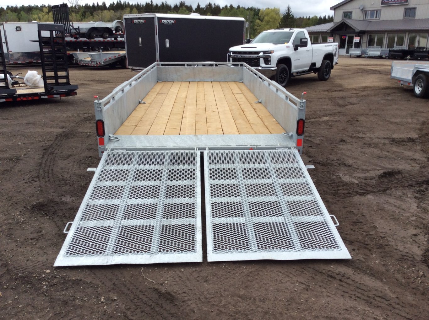 2026 Canada Trailers 82x18 5 Ton Galvanized Landscape Trailer