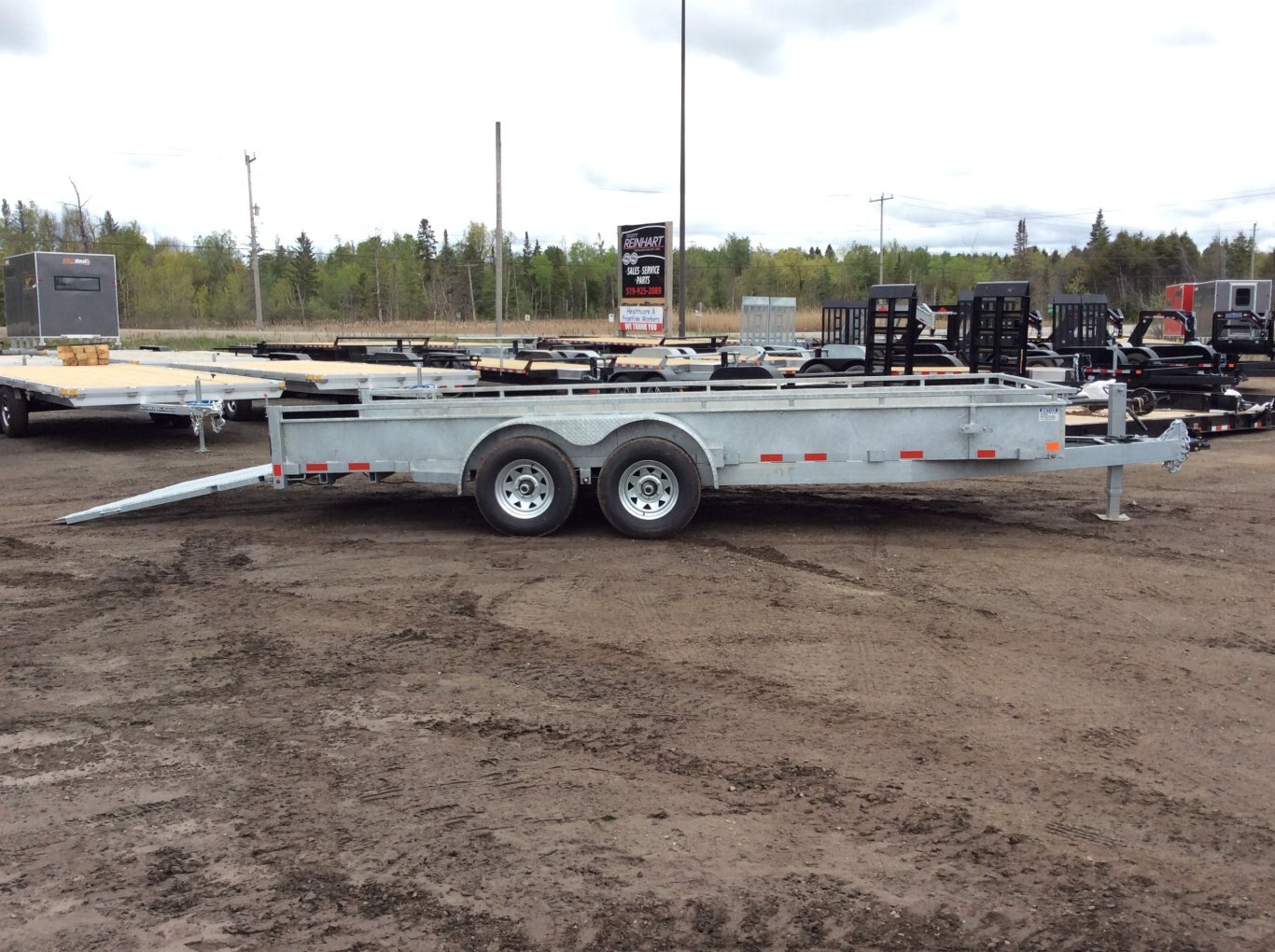 2026 Canada Trailers 82x18 5 Ton Galvanized Landscape Trailer