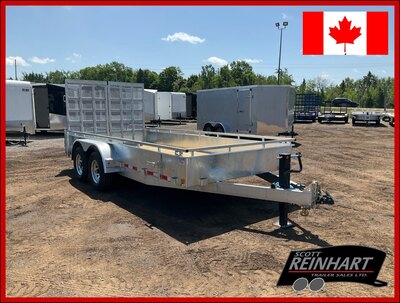 2026 Canada Trailers 82x16 5 Ton Galvanized Landscape Trailer