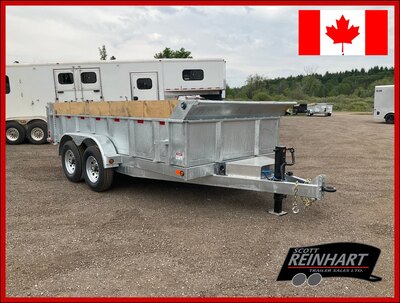 2026 Canada Trailers 83x14 7 Ton Galvanized Dump Trailer