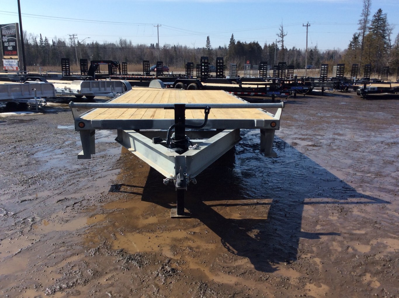 8.5x18 5 Ton Galvanized Deckover Equipment Trailer